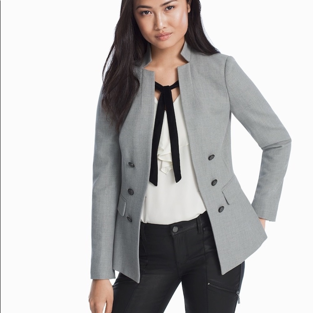 NWT White House Black Market Suit Skirt Blazer Jacket 6